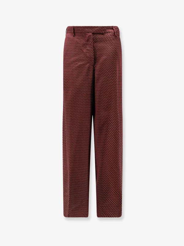 Dries Van Noten Penn viscose trousers sold by Siebentaschen