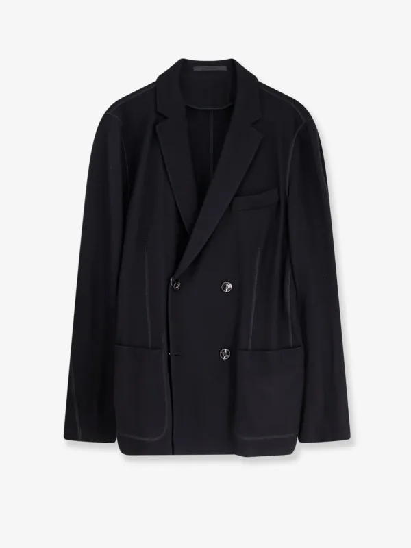 Giorgio Armani Double-breasted cashmere blazer sold by Siebentaschen