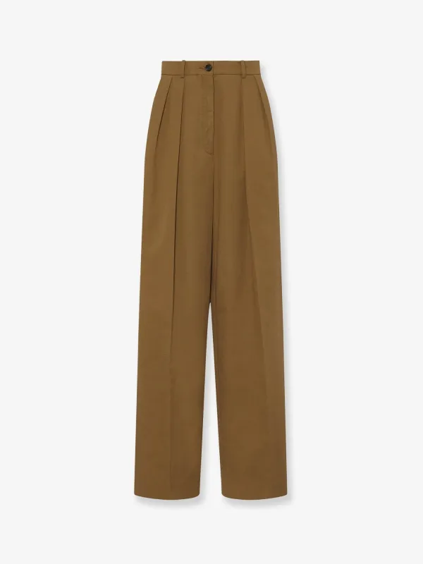 THE ROW Igor cotton and cashmere trousers sold by Siebentaschen