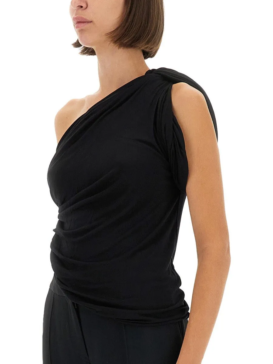 RICK OWENS LILIES DRAPED ONE-SHOULDER TOP sold by Siebentaschen product image thumbnail 2