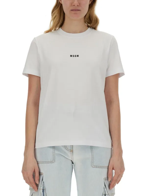 msgm MICRO LOGO T-SHIRT sold by Siebentaschen