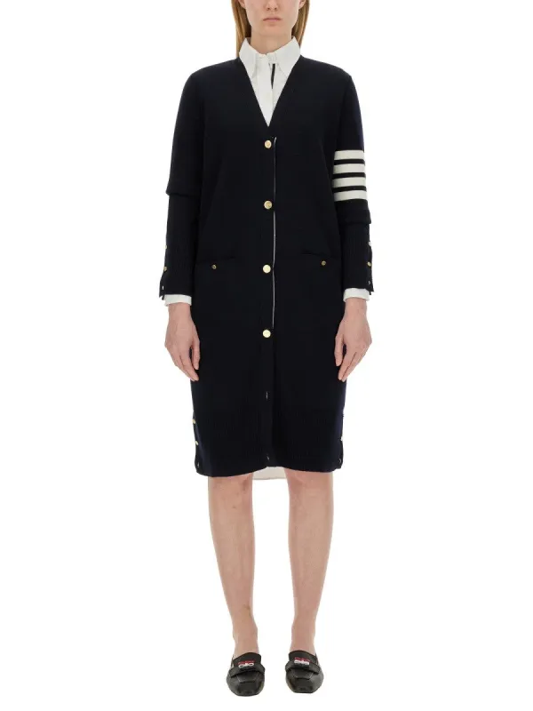 THOM BROWNE 4BAR LONG CARDIGAN sold by Siebentaschen
