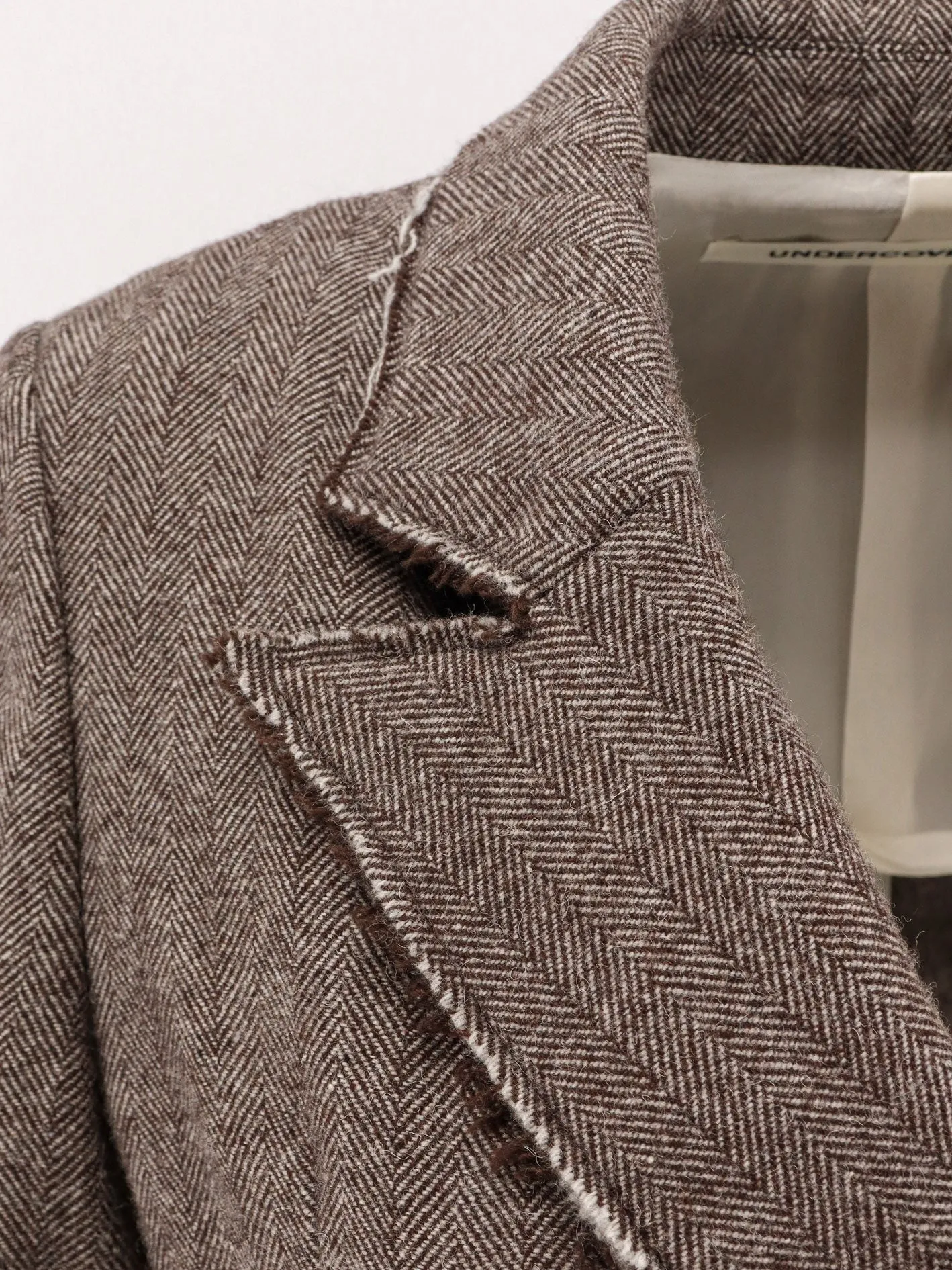 UNDERCOVER Wool blend blazer with frayed profiles sold by Siebentaschen product image thumbnail 3