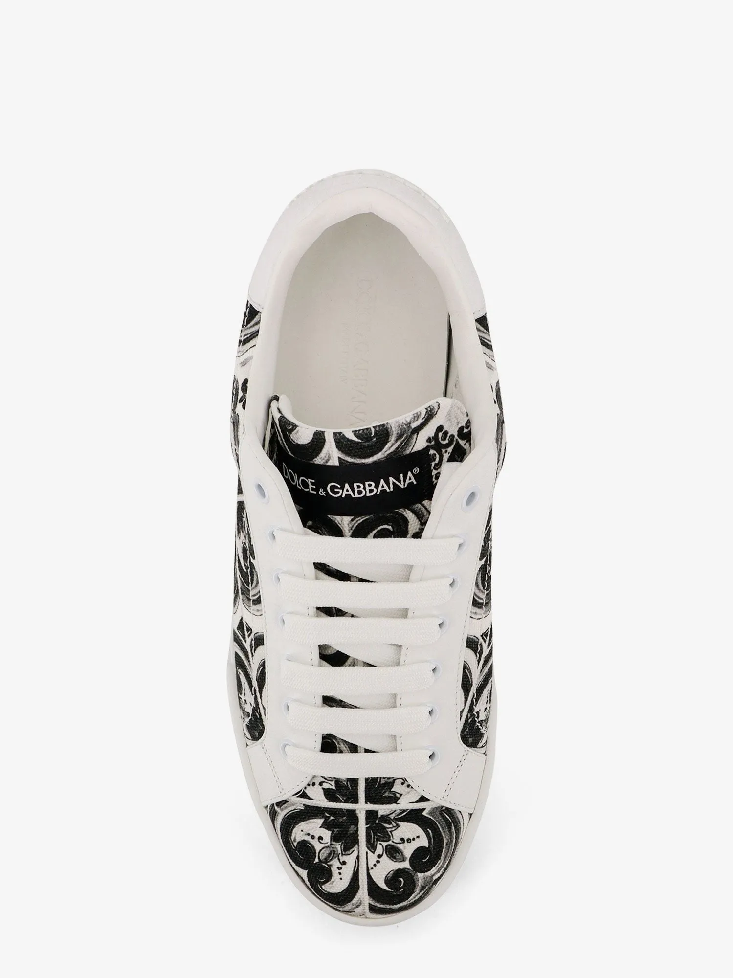 Dolce & Gabbana Portofino canvas sneakers with Maiolica print sold by Siebentaschen product image thumbnail 5