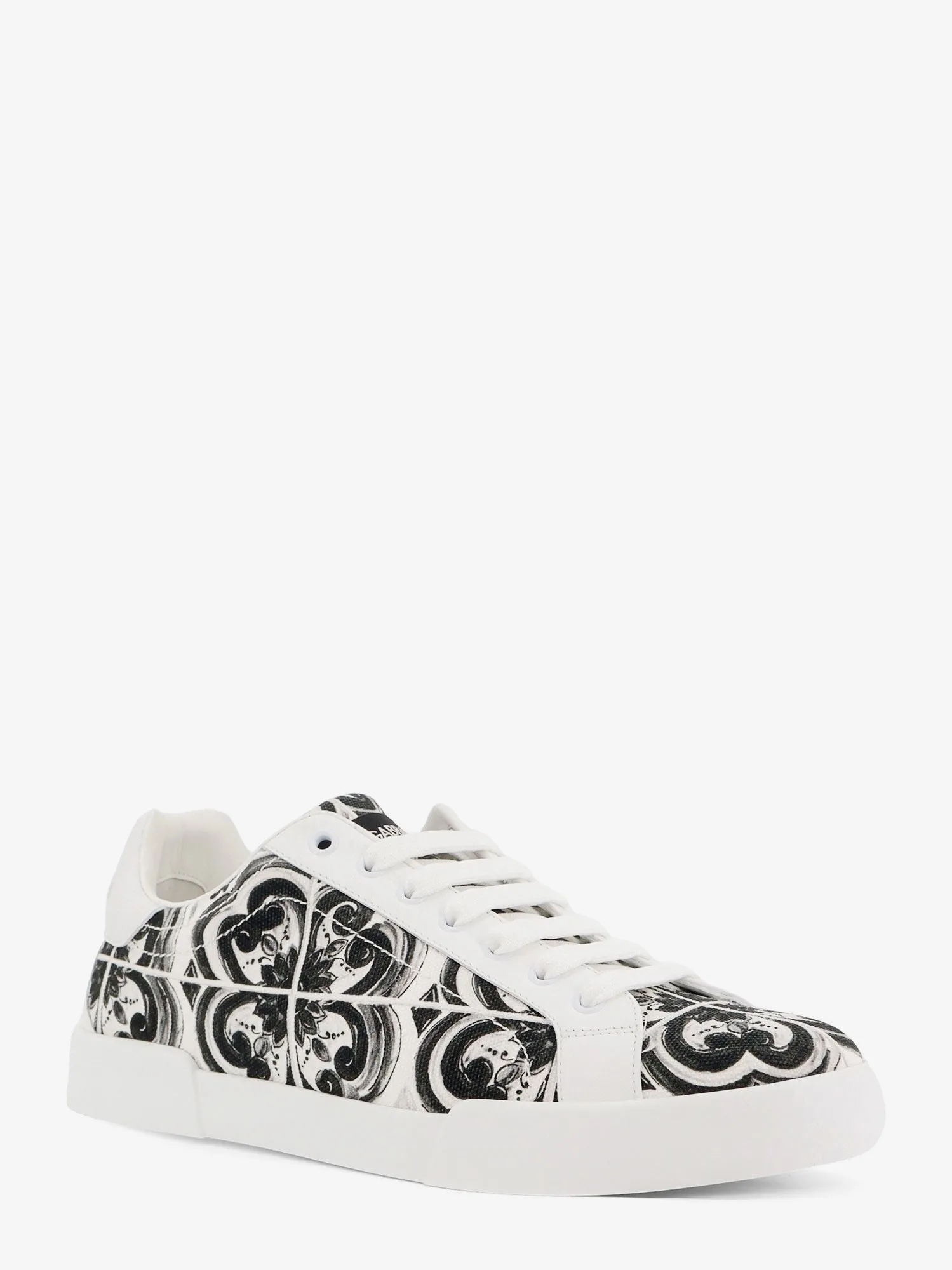 Dolce & Gabbana Portofino canvas sneakers with Maiolica print sold by Siebentaschen product image thumbnail 2