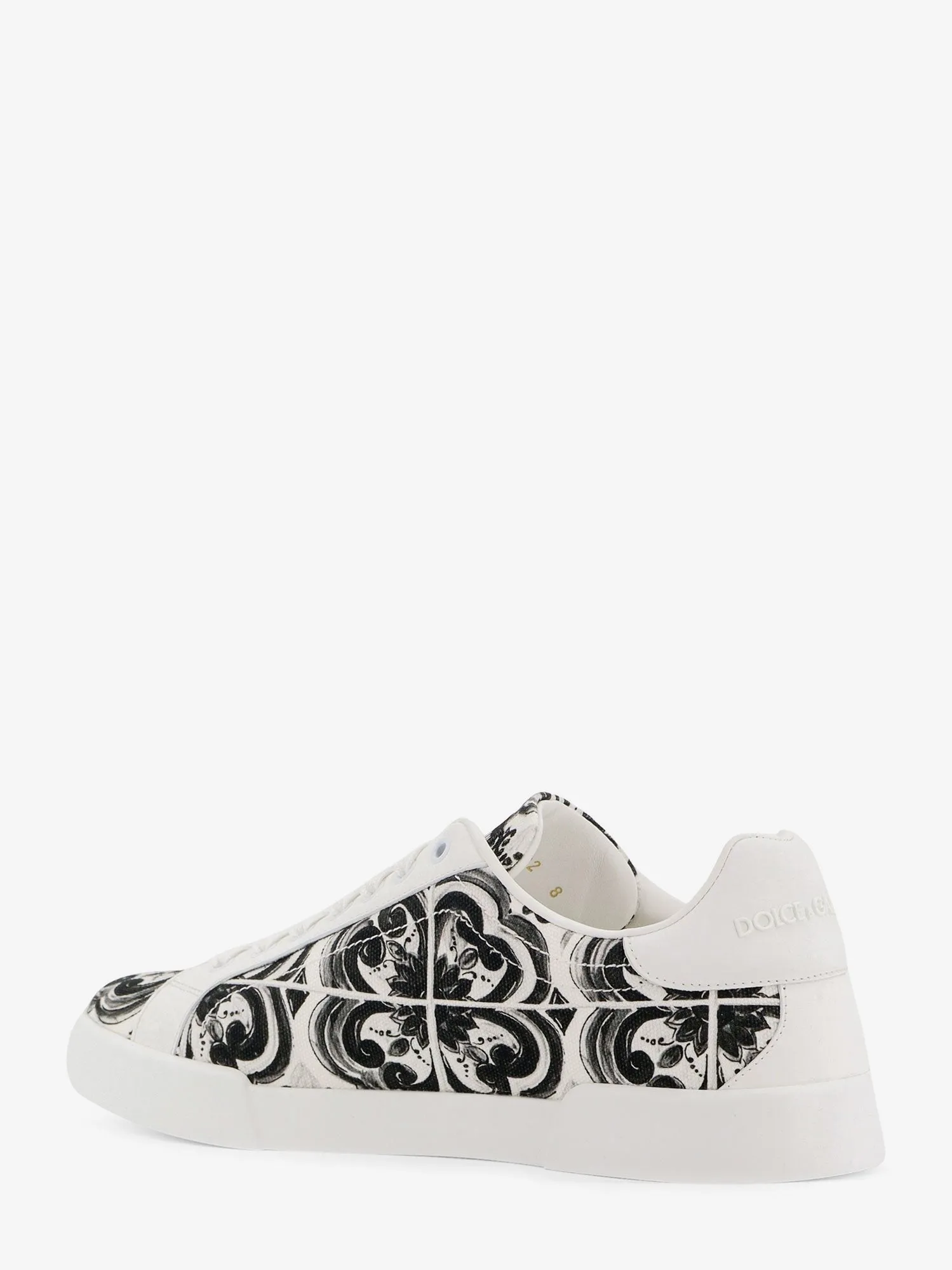 Dolce & Gabbana Portofino canvas sneakers with Maiolica print sold by Siebentaschen product image thumbnail 3