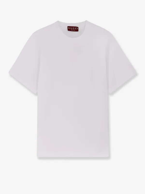 Gucci Cotton t-shirt with GG Incrocio logo on the front sold by Siebentaschen