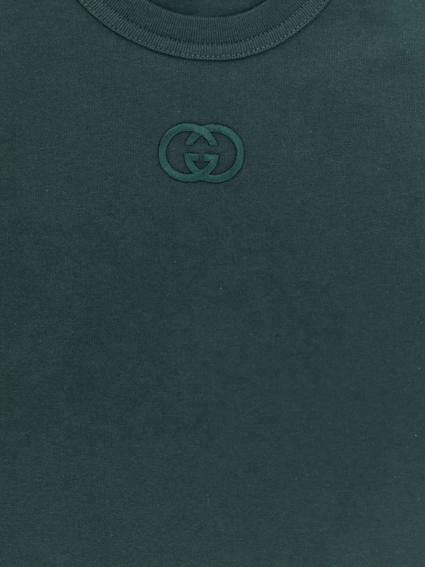 Gucci Cotton T-shirt with GG Incrocio logo detail sold by Siebentaschen product image thumbnail 3