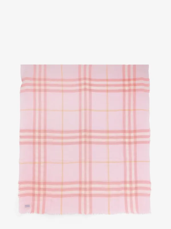 Burberry Wool scarf with Burberry Check motif sold by Siebentaschen