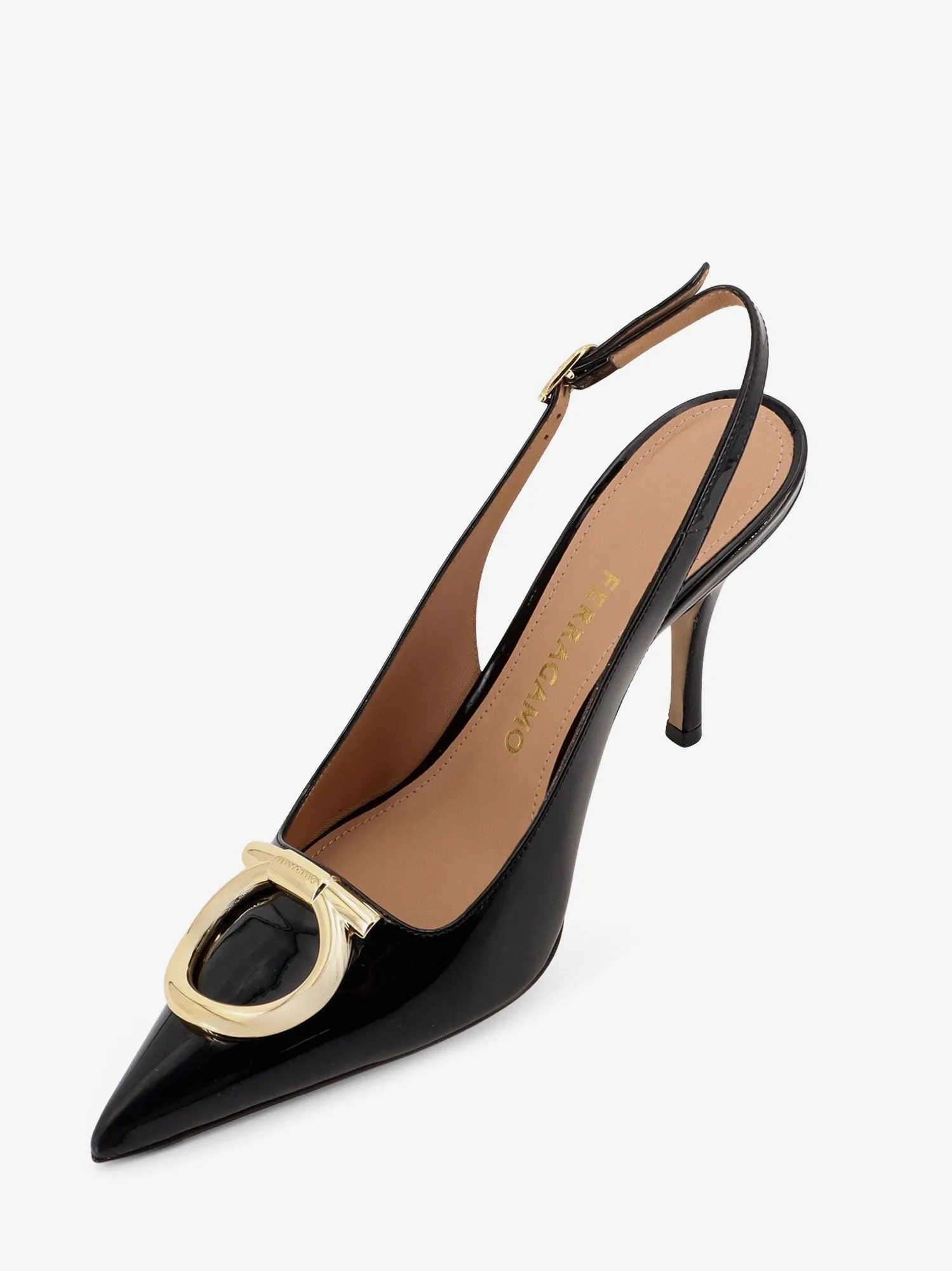 Ferragamo Sara patent leather slingback pumps sold by Siebentaschen product image thumbnail 4