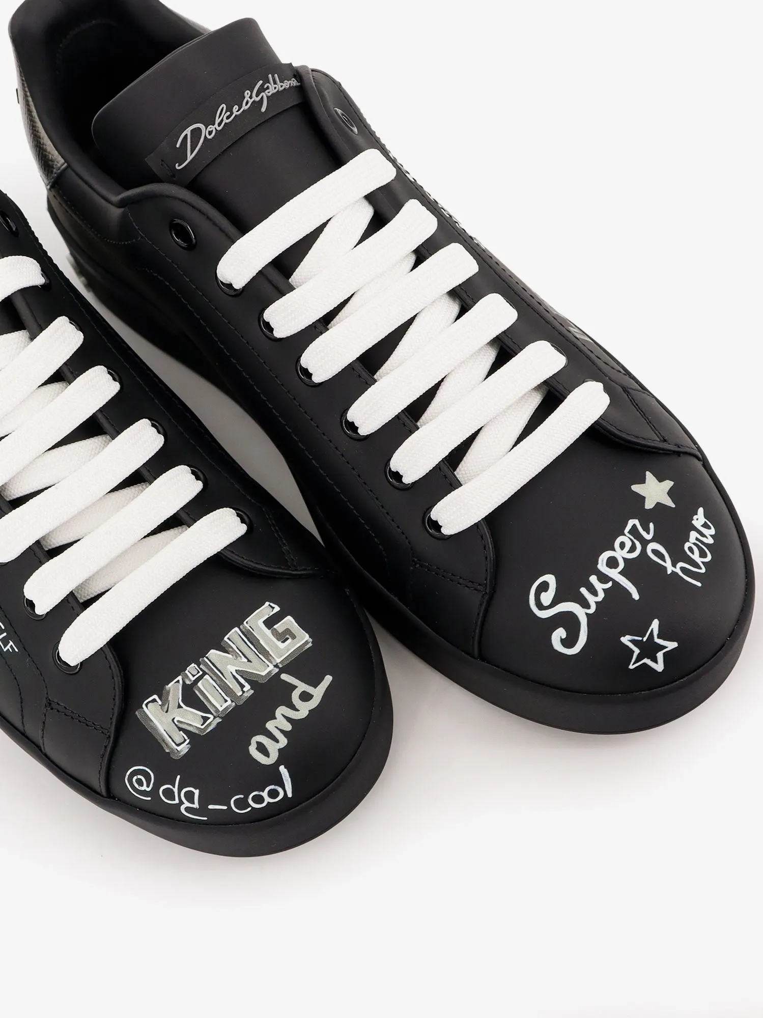 Dolce & Gabbana Leather sneakers with iconic prints sold by Siebentaschen product image thumbnail 5