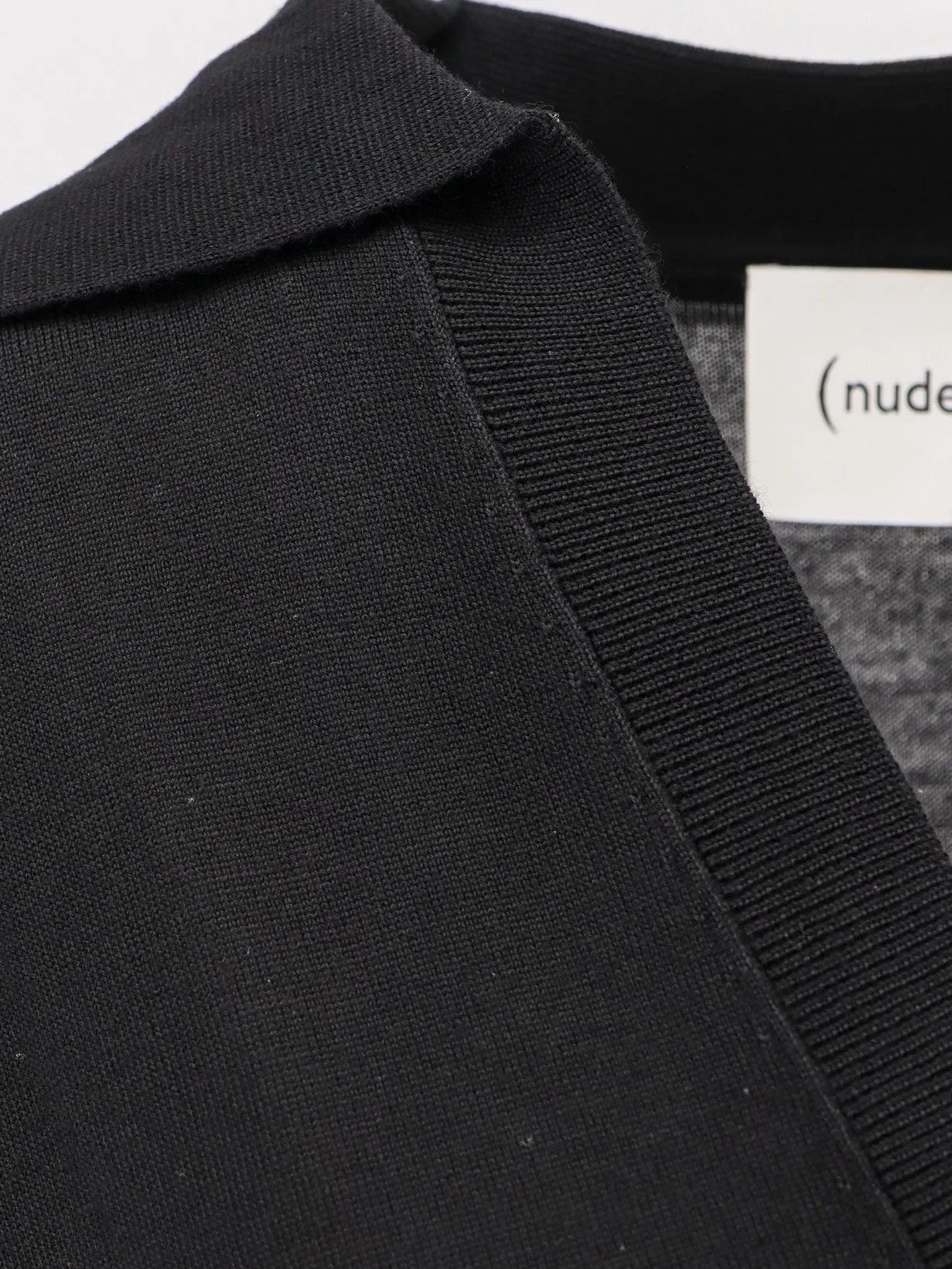 NUDE Virgin wool maxi polo shirt sold by Siebentaschen product image thumbnail 3