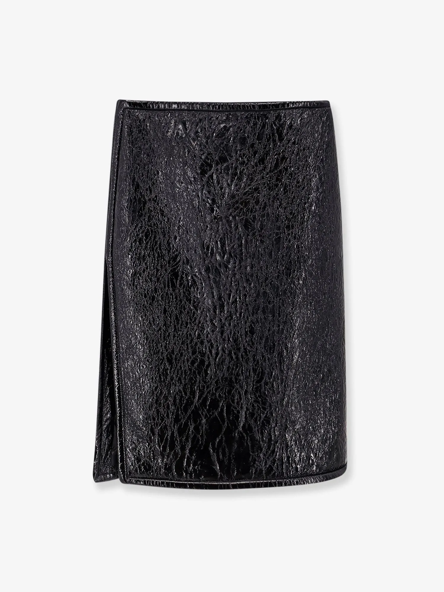 Gucci Shiny leather and neoprene skirt sold by Siebentaschen