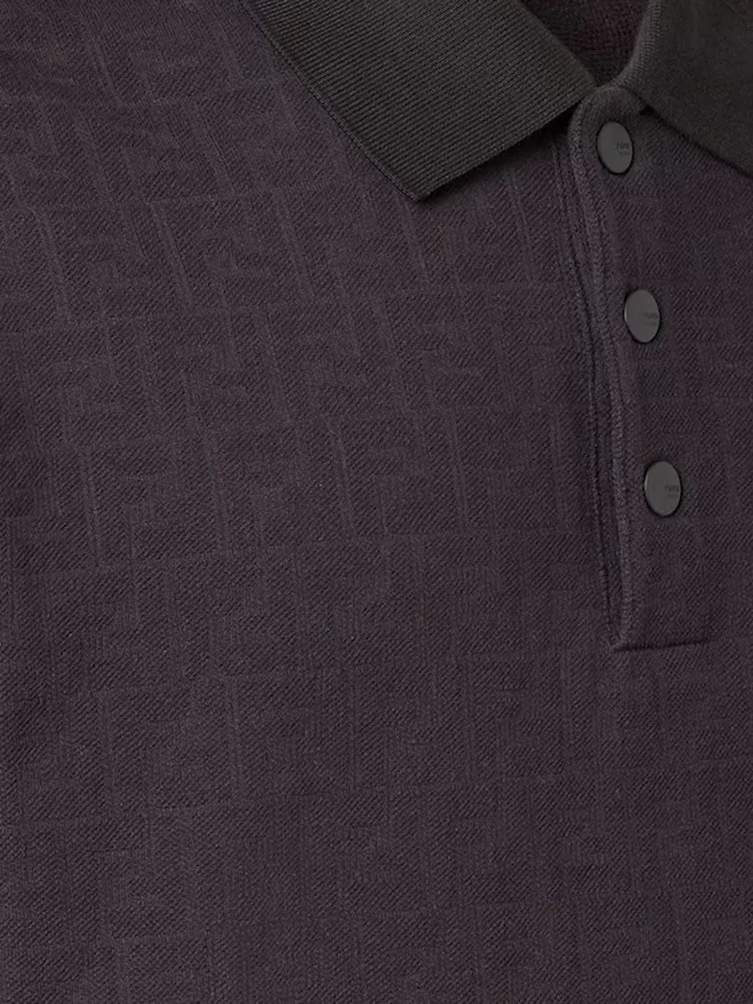 Fendi Cotton polo shirt with FF motif sold by Siebentaschen product image thumbnail 3