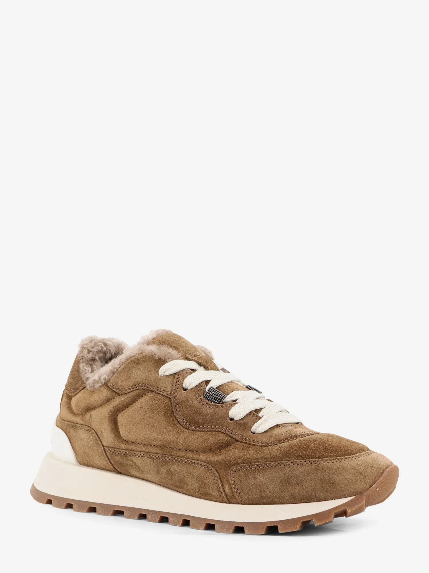 Brunello Cucinelli Suede sneakers with fur lining sold by Siebentaschen product image thumbnail 2
