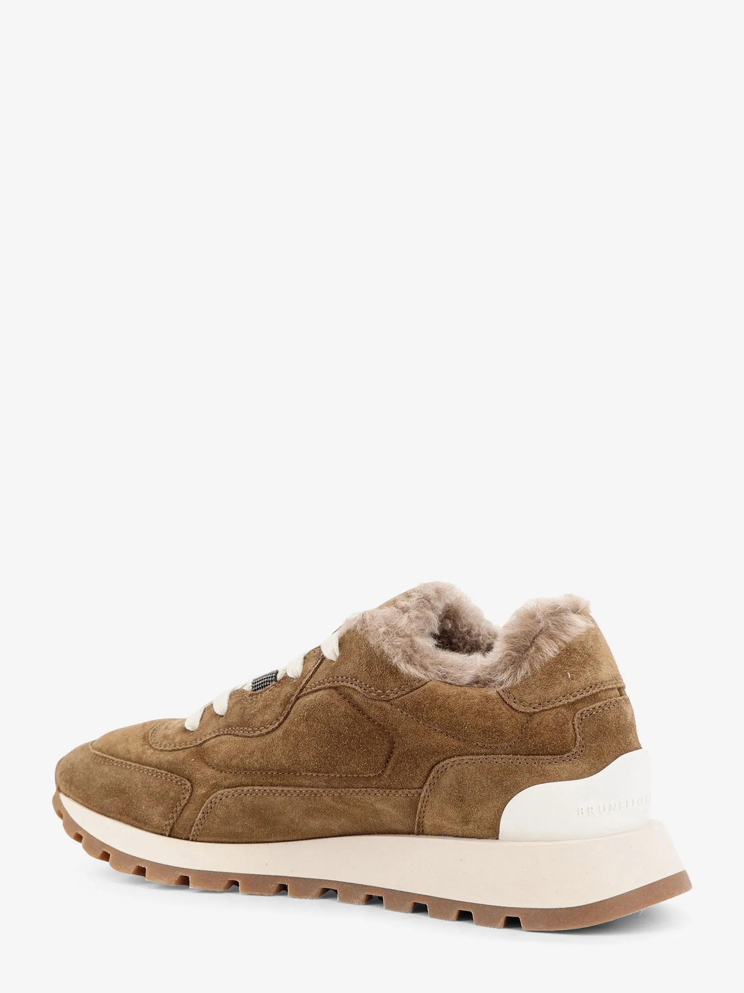 Brunello Cucinelli Suede sneakers with fur lining sold by Siebentaschen product image thumbnail 3