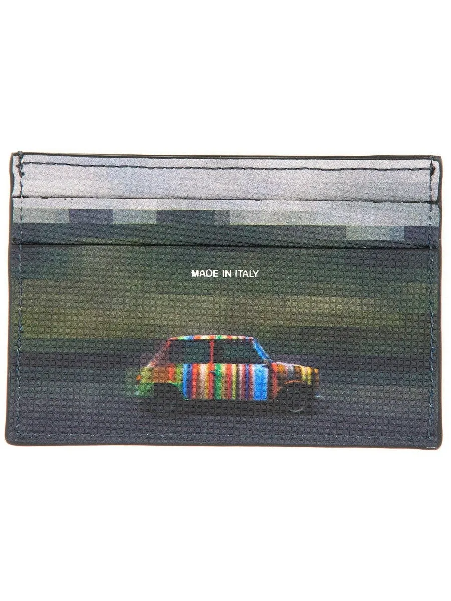 PAUL SMITH "PIXELATED MINI" CARD HOLDER sold by Siebentaschen