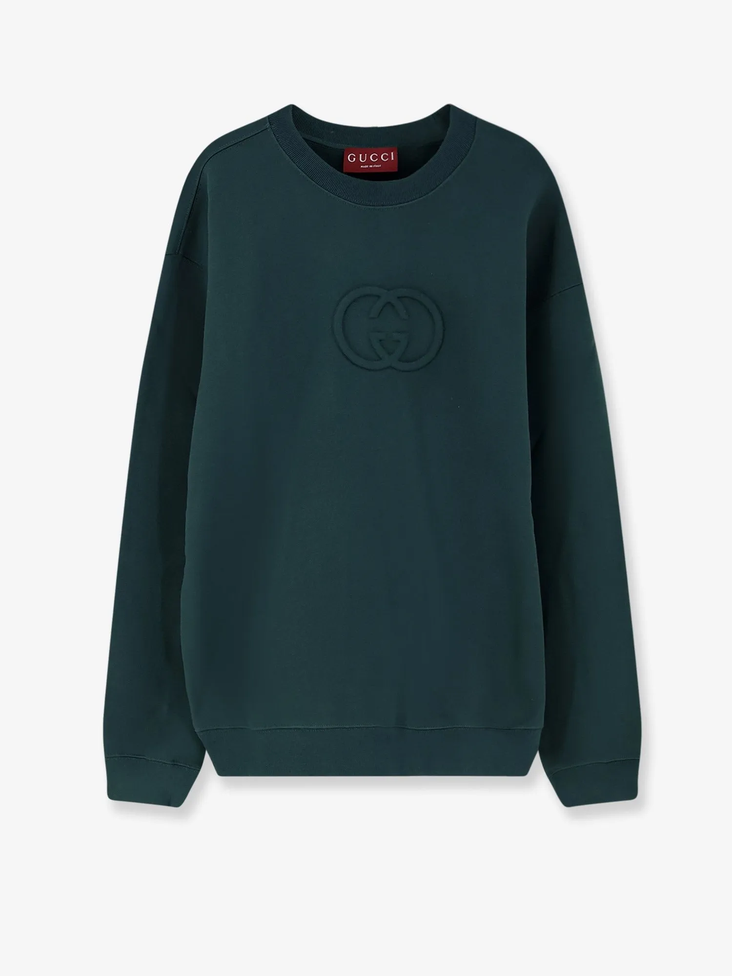 Gucci Cotton sweatshirt with GG Incrocio detail sold by Siebentaschen