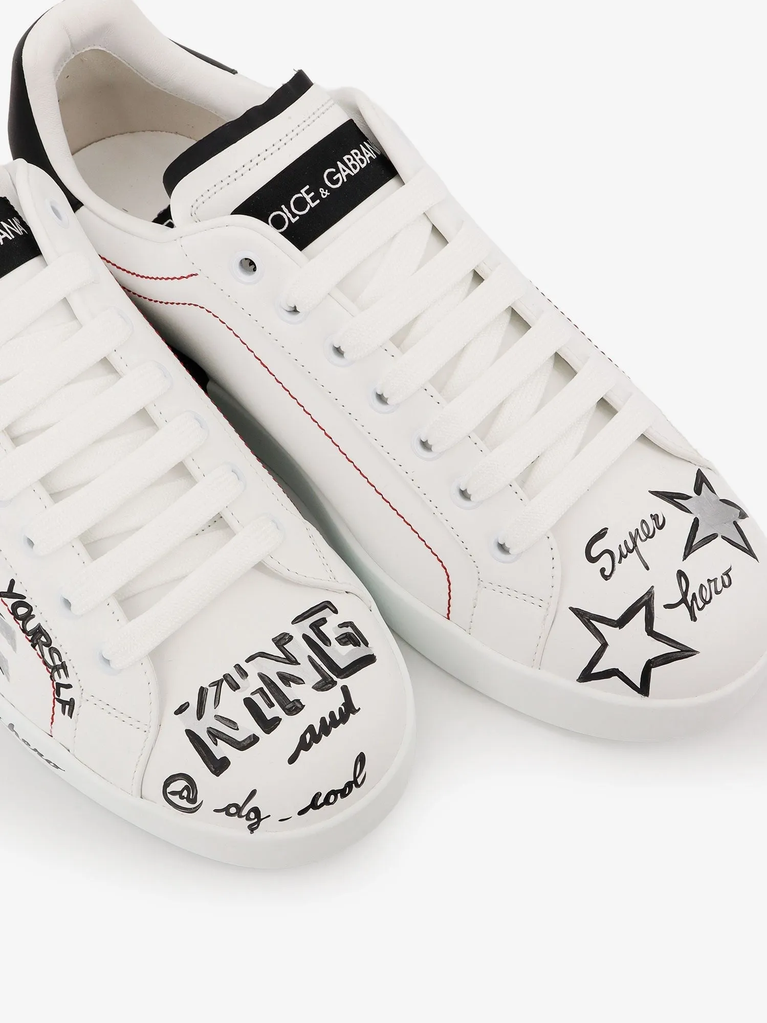 Dolce & Gabbana Leather sneakers with iconic prints sold by Siebentaschen product image thumbnail 5