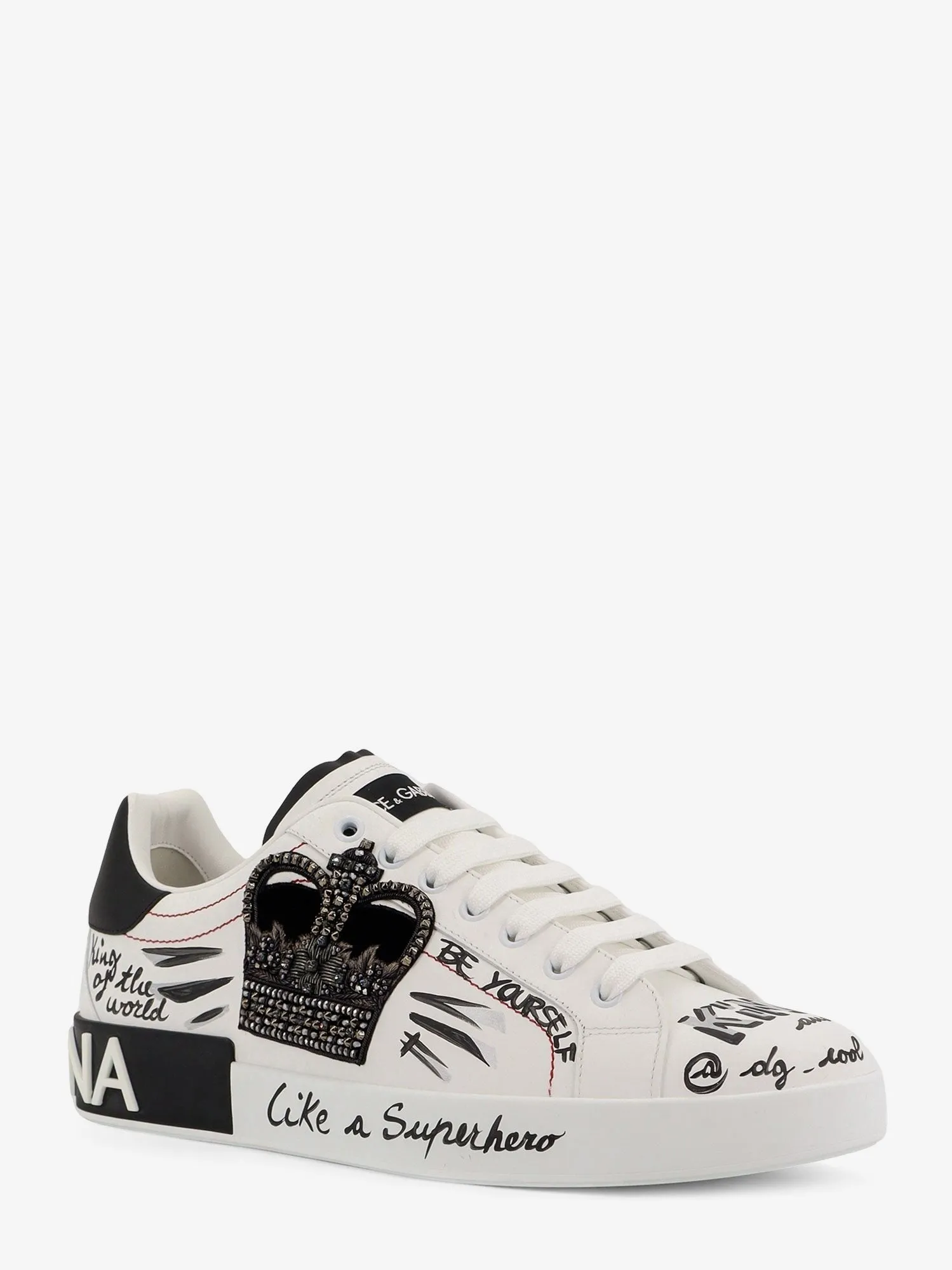 Dolce & Gabbana Leather sneakers with iconic prints sold by Siebentaschen product image thumbnail 2