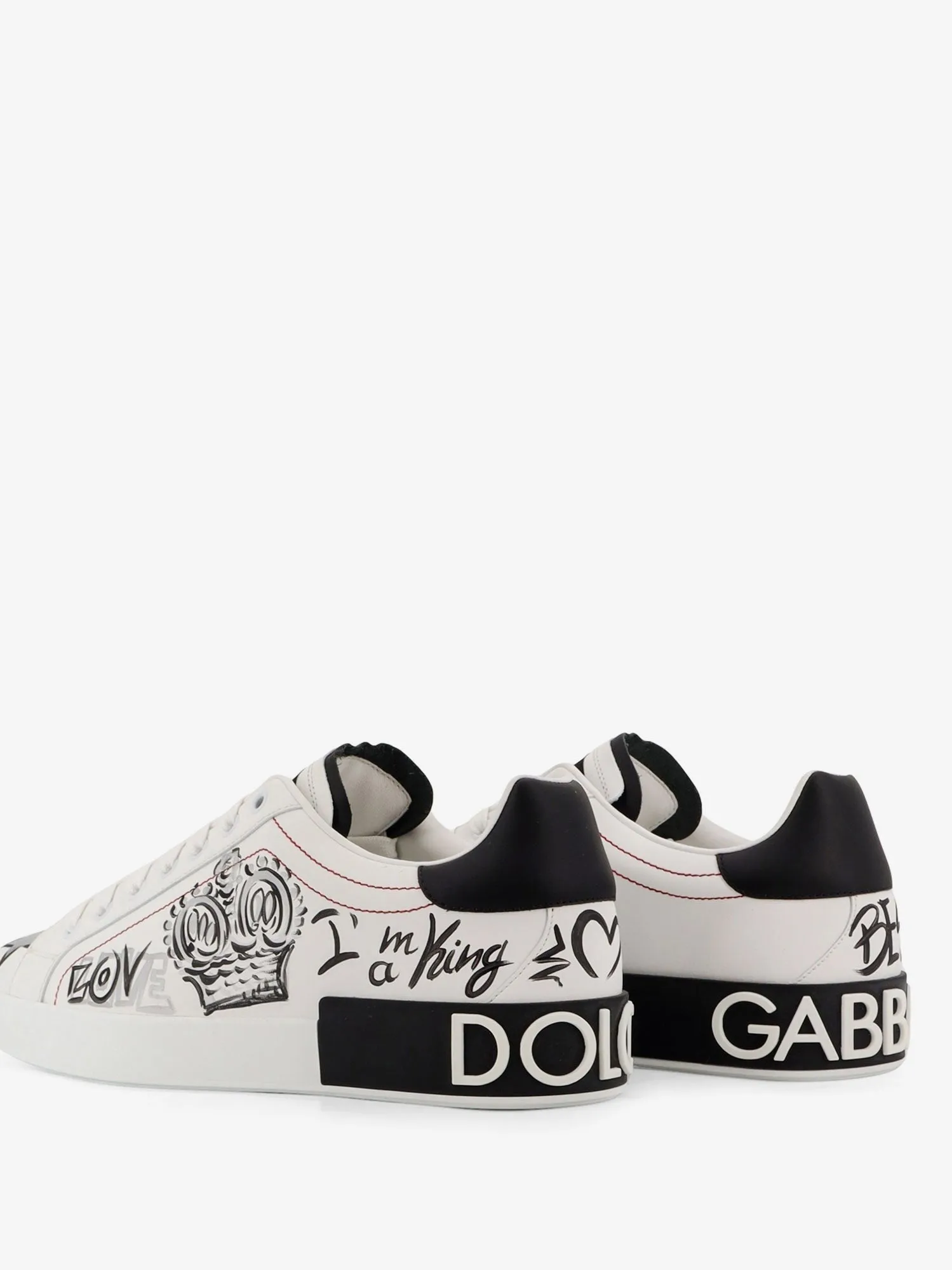 Dolce & Gabbana Leather sneakers with iconic prints sold by Siebentaschen product image thumbnail 4