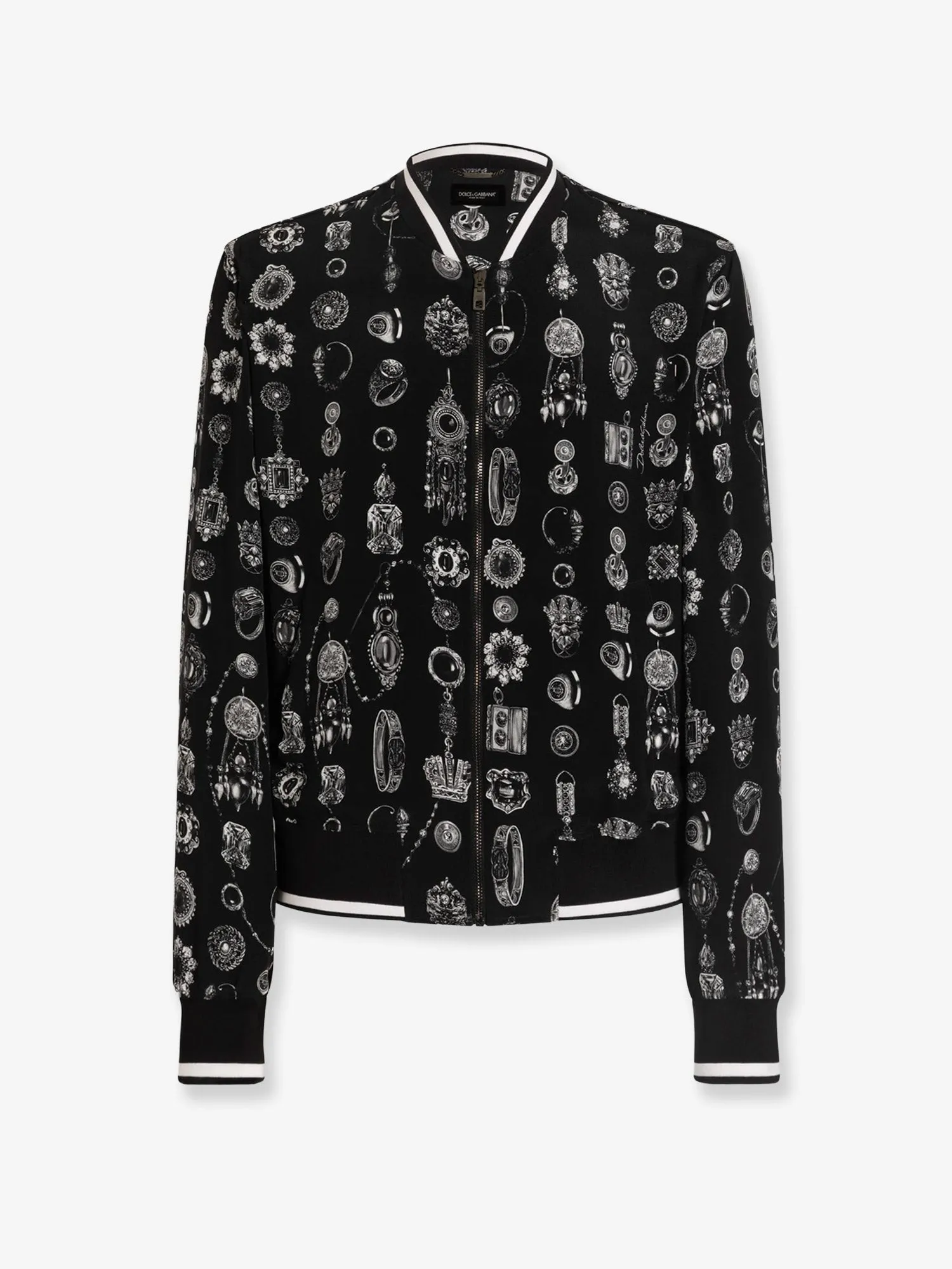 Dolce & Gabbana Silk bomber with icnic print sold by Siebentaschen