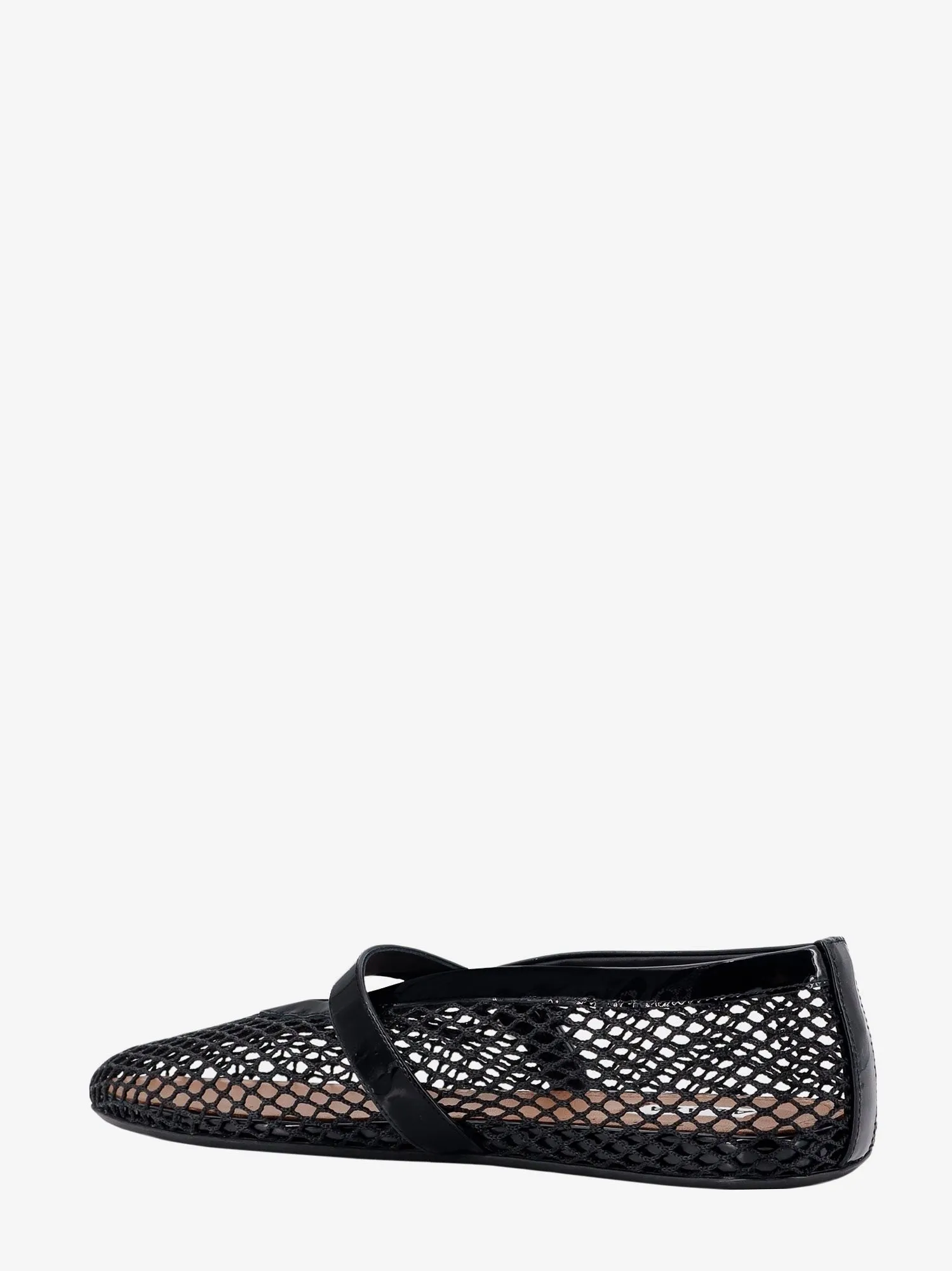 ALAIA Fishnet Ballerinas with patent leather profiles sold by Siebentaschen product image thumbnail 3