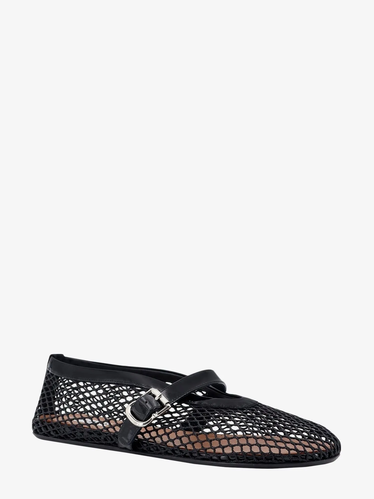 ALAIA Fishnet Ballerinas with patent leather profiles sold by Siebentaschen product image thumbnail 2