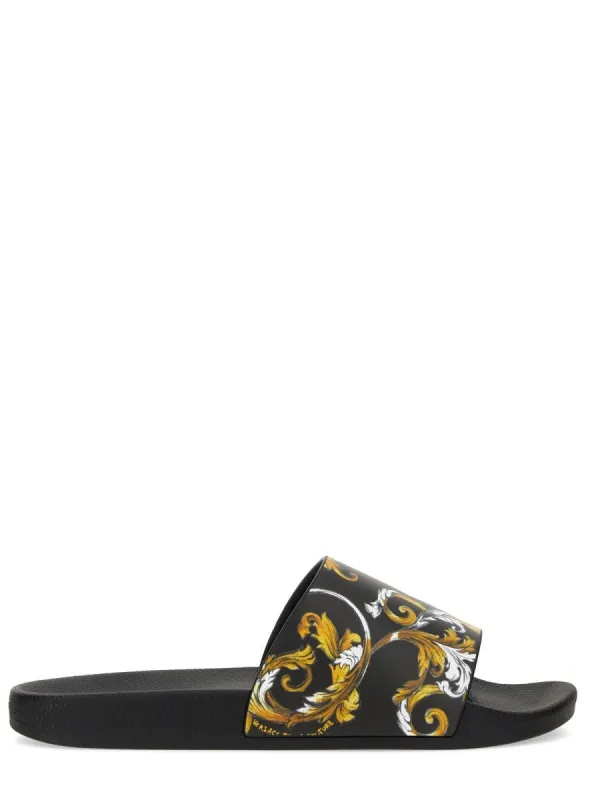 Versace Jeans Couture SLIDE SANDAL WITH LOGO sold by Siebentaschen