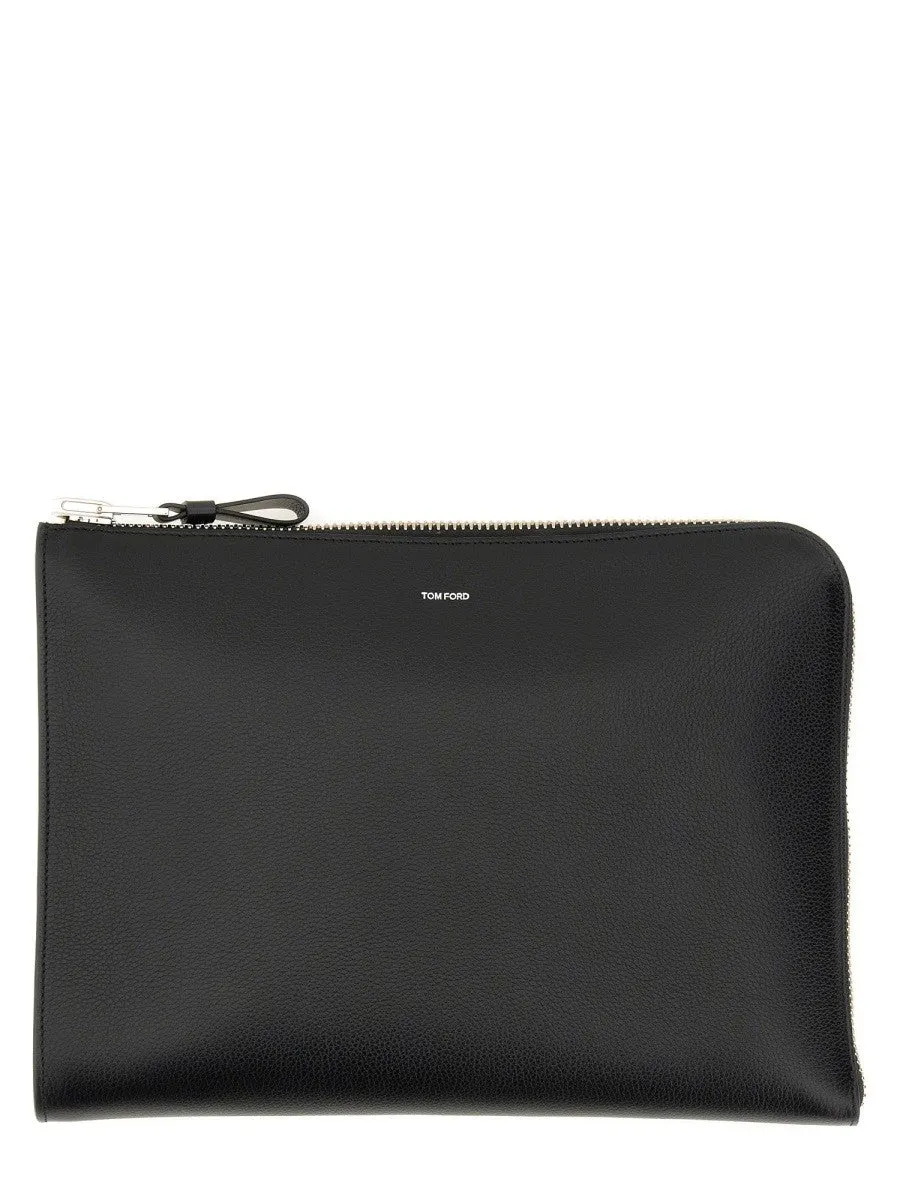 TOM FORD ZIPPERED LEATHER PORTFOLIO sold by Siebentaschen