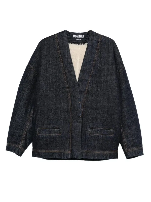 JACQUEMUS DENIM CARDIGAN "DE-NIMES" sold by Siebentaschen