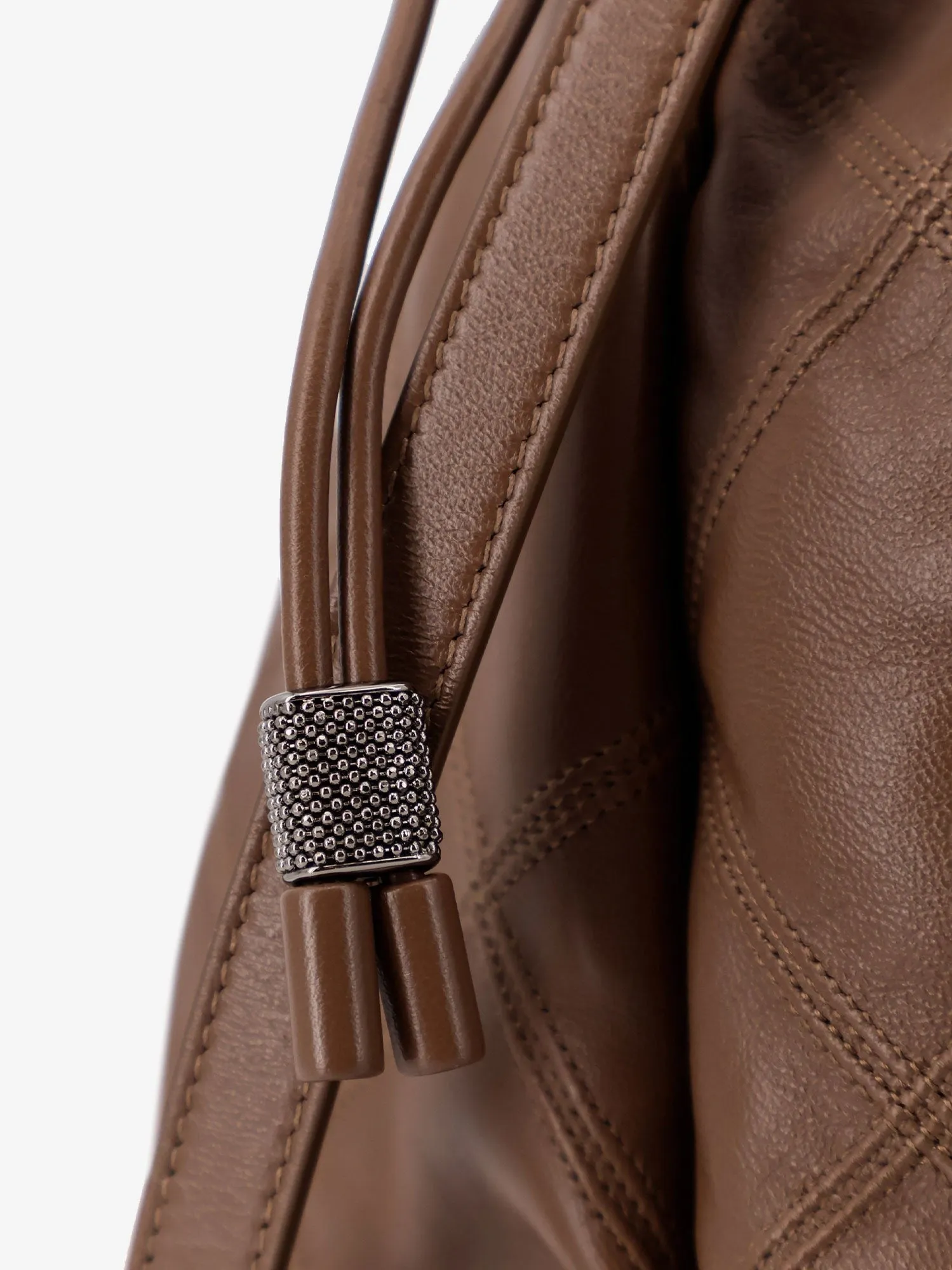 Brunello Cucinelli Mellow quilted leather shopper bag with Monile sold by Siebentaschen product image thumbnail 5