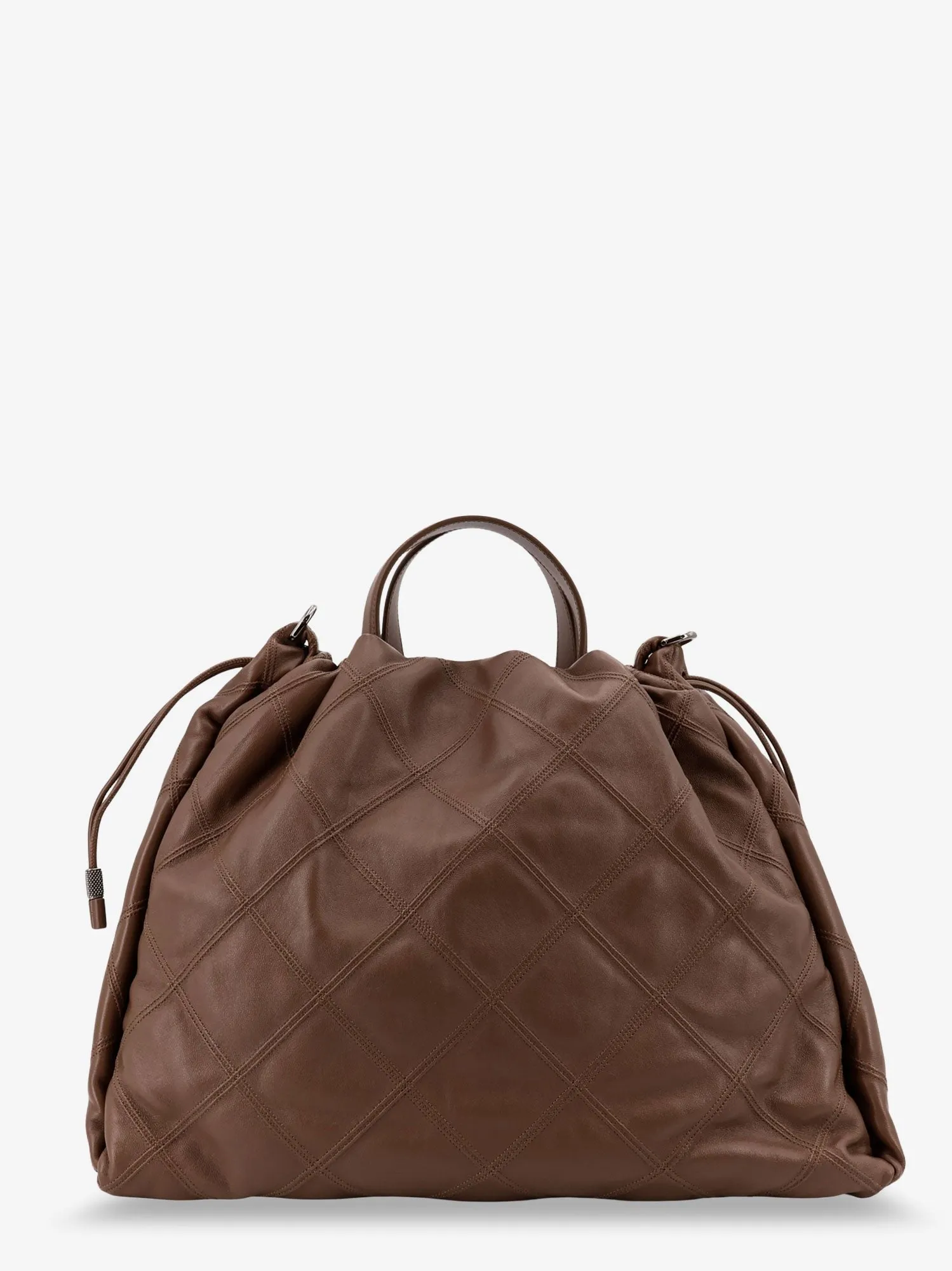 Brunello Cucinelli Mellow quilted leather shopper bag with Monile sold by Siebentaschen product image thumbnail 2