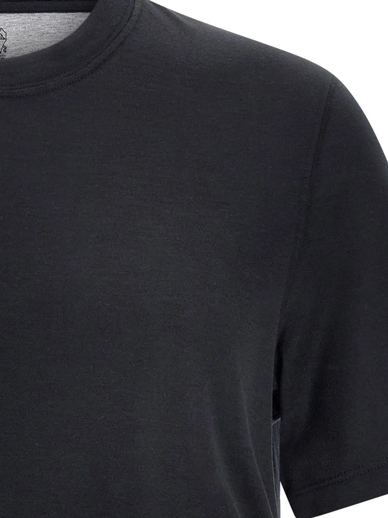 Brunello Cucinelli Silk and cotton blend t-shirt sold by Siebentaschen product image thumbnail 3