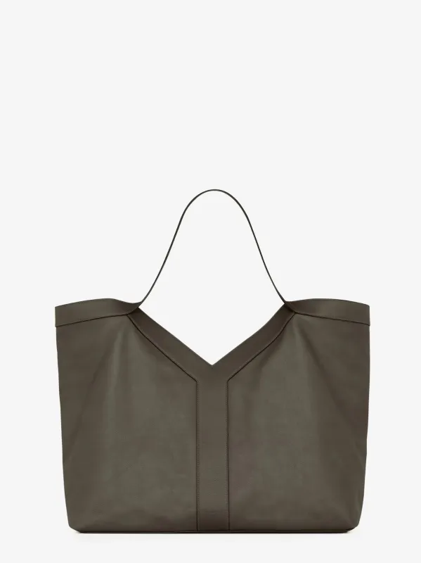 Saint Laurent Y Oversize leather tote bag sold by Siebentaschen
