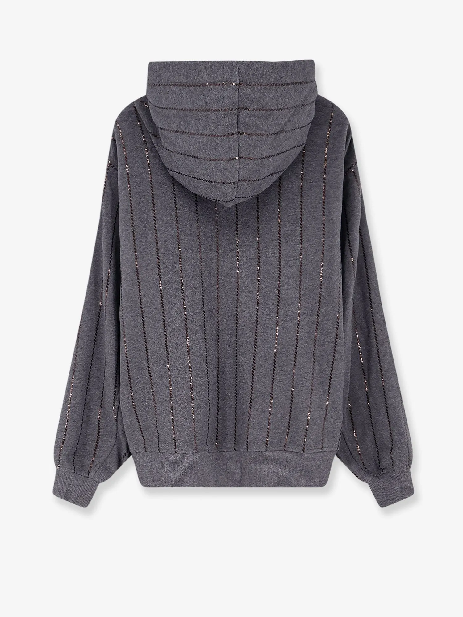 Brunello Cucinelli Dazzling chalk stripe embroidery cotton sweatshirt sold by Siebentaschen product image thumbnail 2