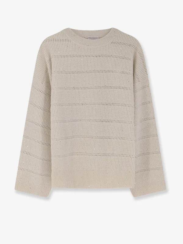 Brunello Cucinelli Dazzling cashmere and wool sweater sold by Siebentaschen
