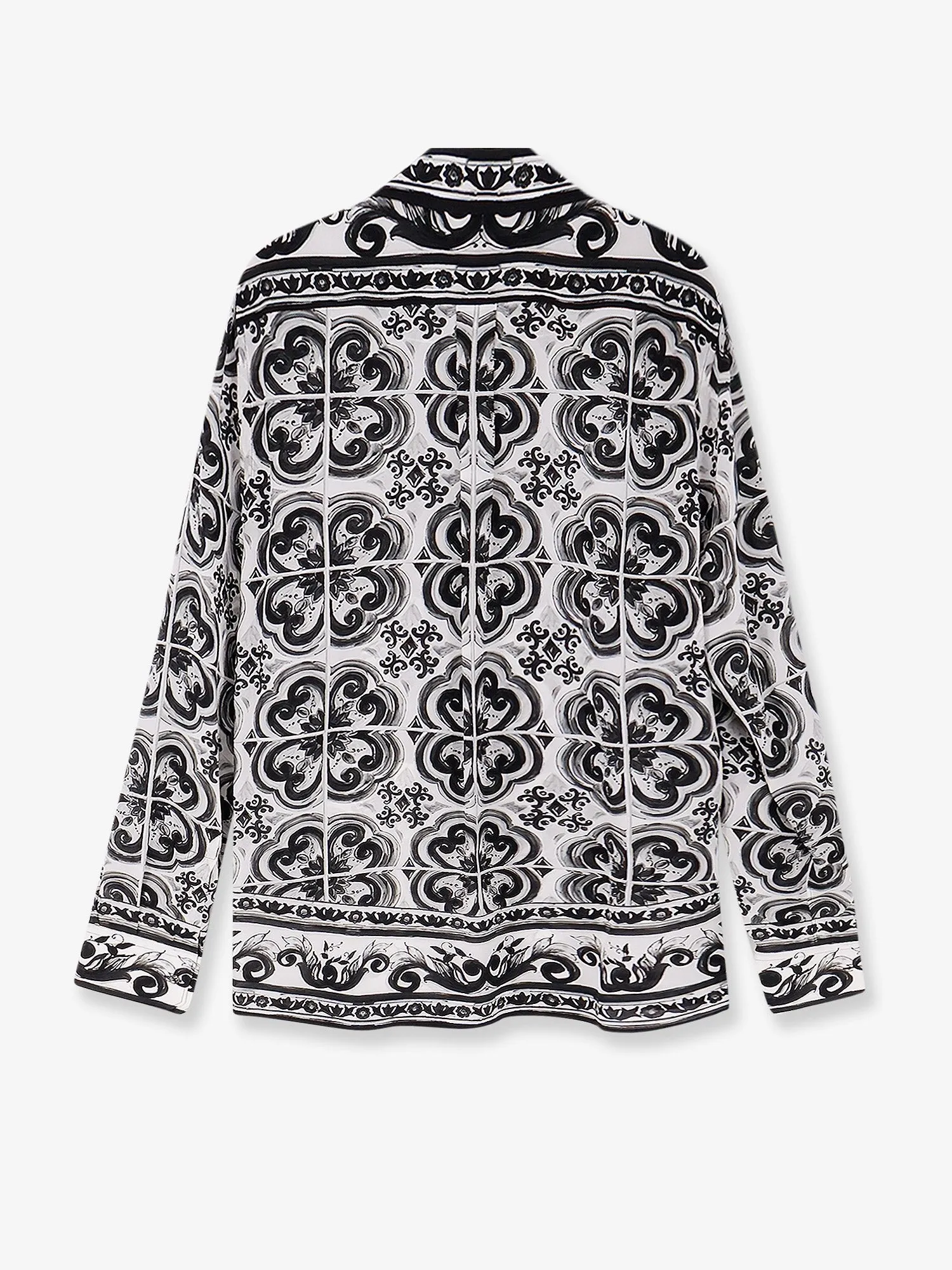 Dolce & Gabbana Silk shirt with Maiolica print sold by Siebentaschen product image thumbnail 2