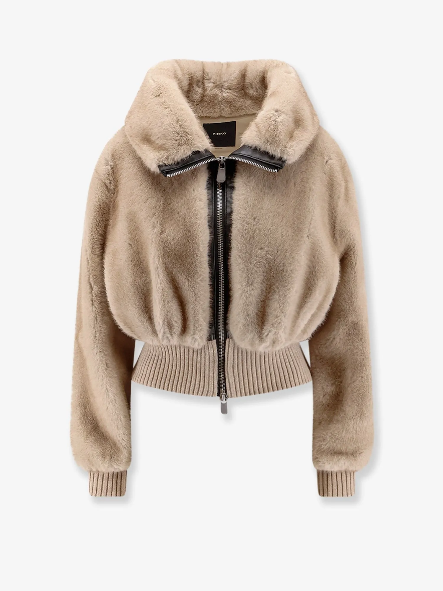 Pinko Bagels synthetic fur jacket sold by Siebentaschen