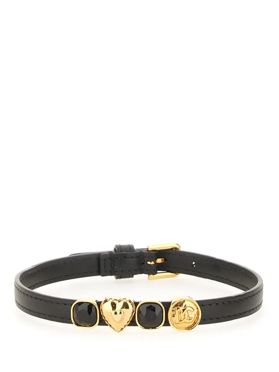 Dolce & Gabbana LEATHER CHOKER sold by Siebentaschen