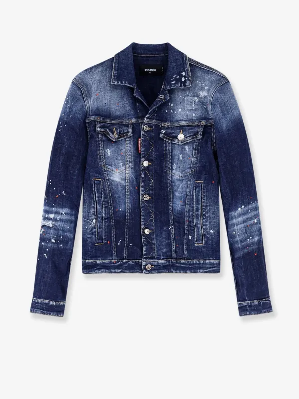 Dsquared2 Blue denim jacket sold by Siebentaschen