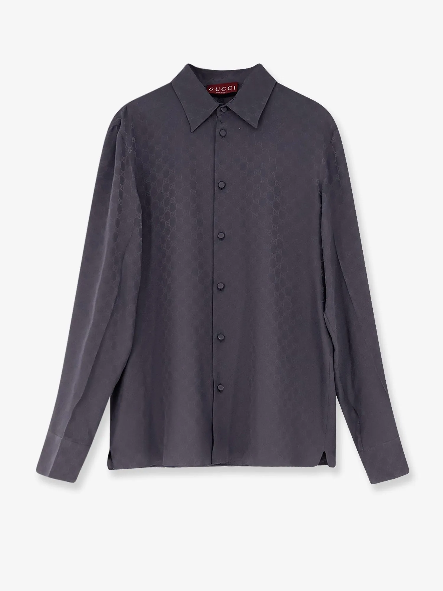 Gucci GG Jacquard silk shirt sold by Siebentaschen
