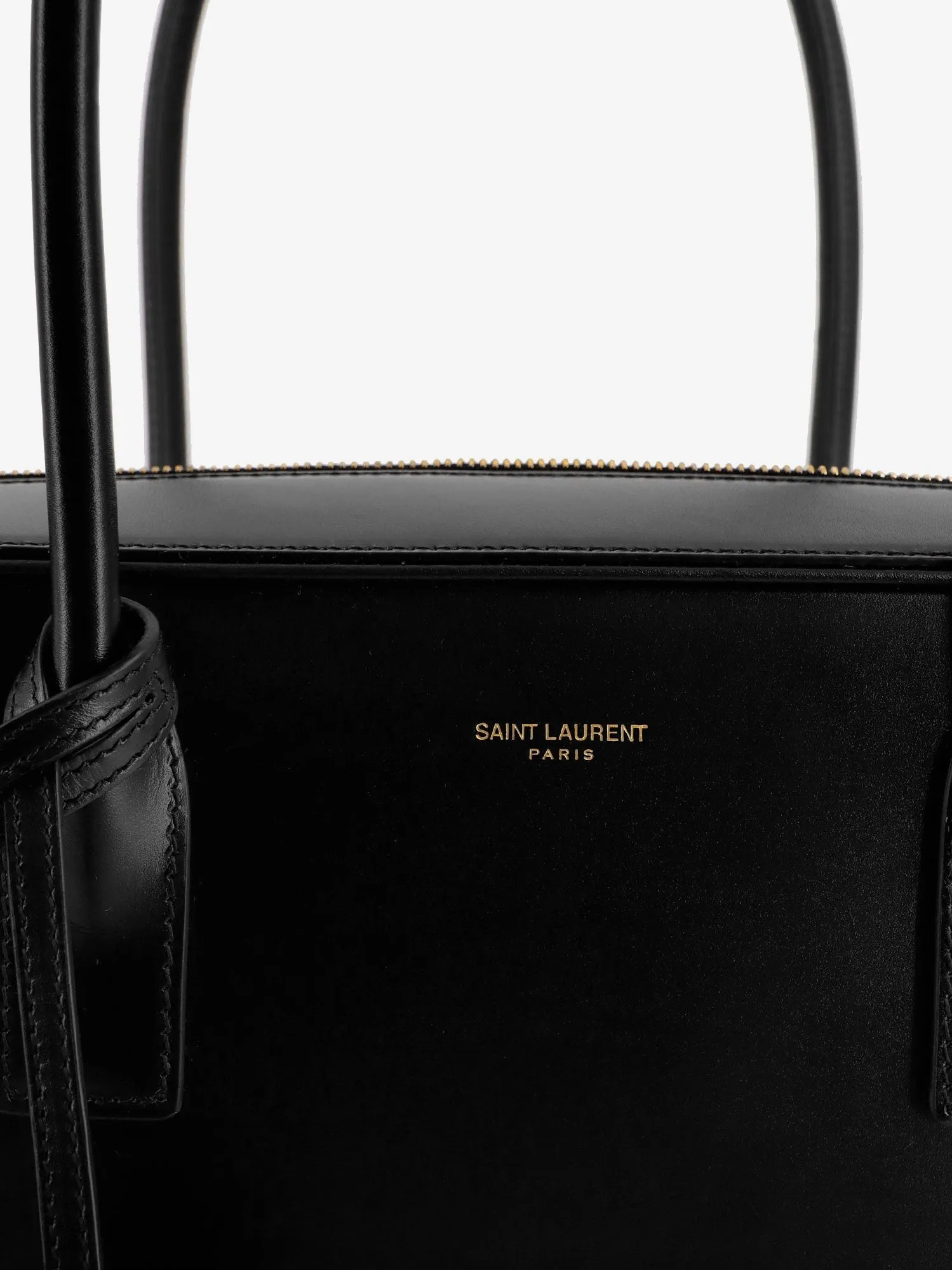 Saint Laurent Sac de Jour in Box leather handbag with metal padlock detail sold by Siebentaschen product image thumbnail 5