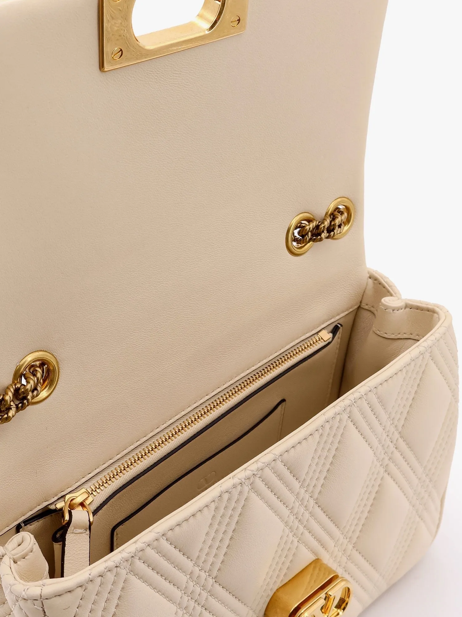 Valentino Garavani Valentino garavani quiltie 67 leather medium shoulder bag with chain sold by Siebentaschen product image thumbnail 4