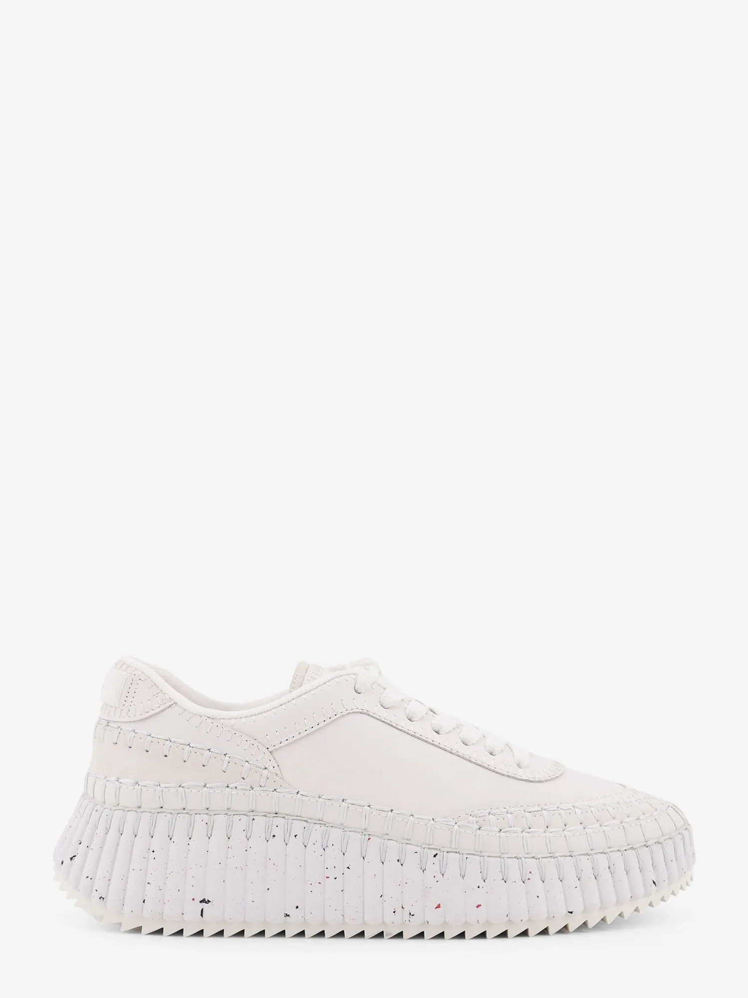 CHLOE' Nama low-top leather sneakers sold by Siebentaschen