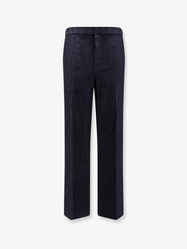 Hevo Torresgarrata blue denim trousers sold by Siebentaschen