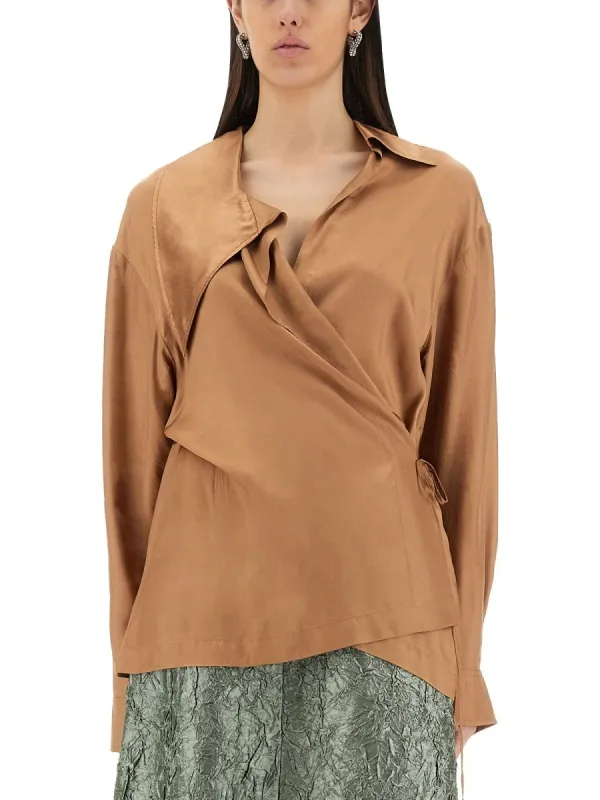 Dries Van Noten ASYMMETRICAL SHIRT sold by Siebentaschen