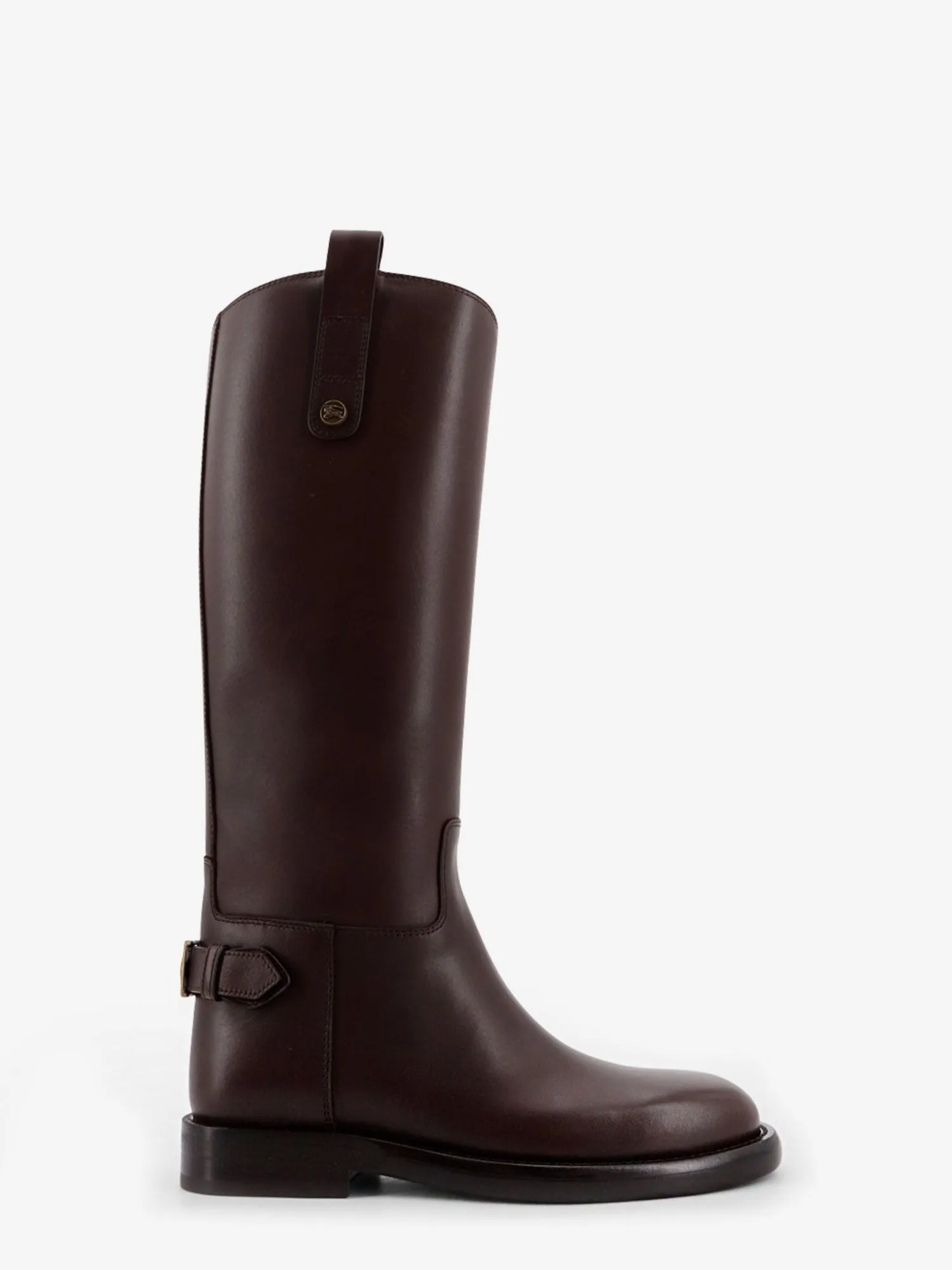 Burberry Cavalier leather boots sold by Siebentaschen