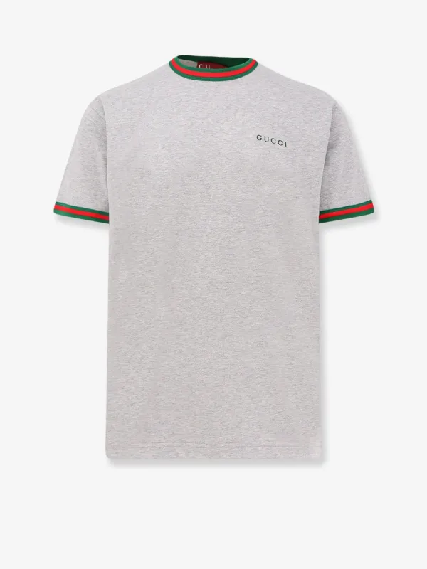 Gucci Cotton t-shirt with Web detail sold by Siebentaschen