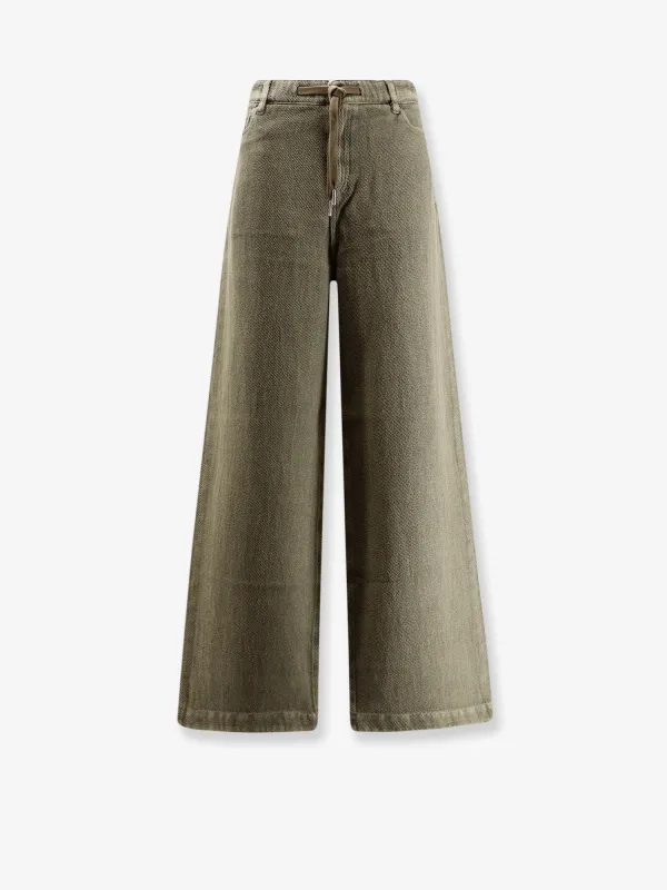 Golden Goose Deluxe Brand Ortensia cotton and linen trousers sold by Siebentaschen